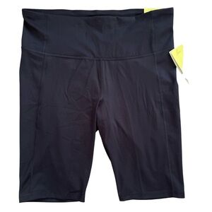 All in Motion High Rise Black Bike Shorts XXL NWT